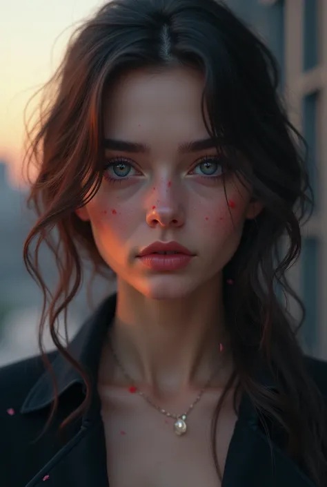 Create a cover of the Netflix series called True Beauty where you add a new protagonist faith and where everything revolves around her and has a small disguised scar on her cheek that looks sexy 