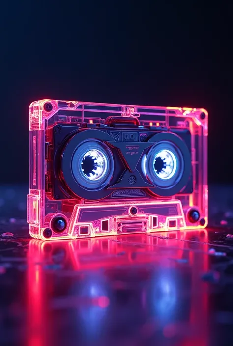 90s neon cassette tape