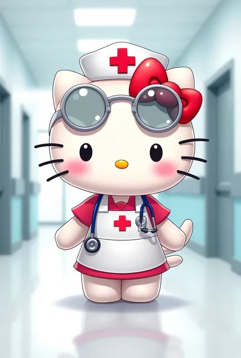 Do you have a Hello Kitty in a nurses uniform,with lenses on the head 
