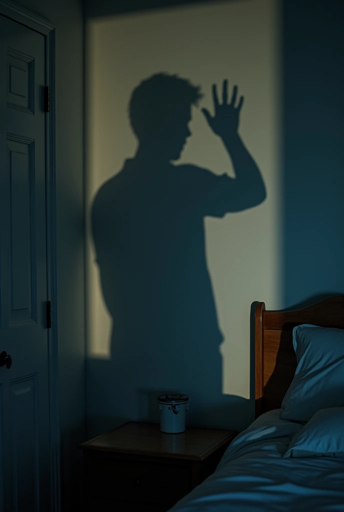  One evening, 30 year Liam noticed an odd shadow cast on his bedroom wall