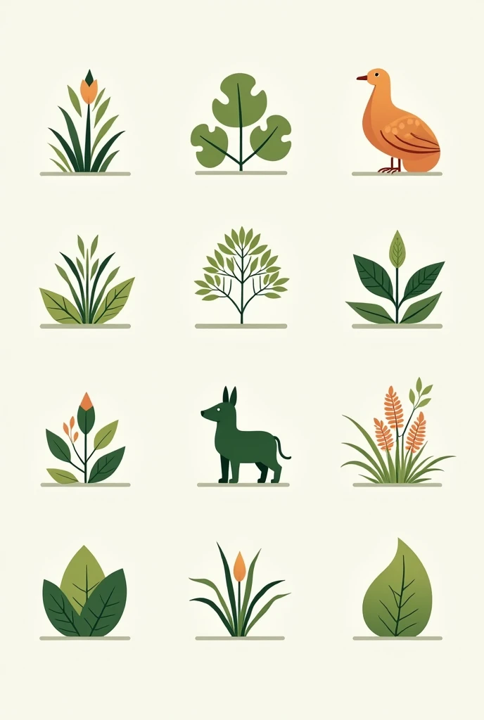 :
 “Please , create an image of pictograms that represent concepts of nature .  Each letter must have a pictogram related to a natural element , like trees, Water, animals, stars, etc. The image must be clear and visually appealing ,  with the pictograms d...