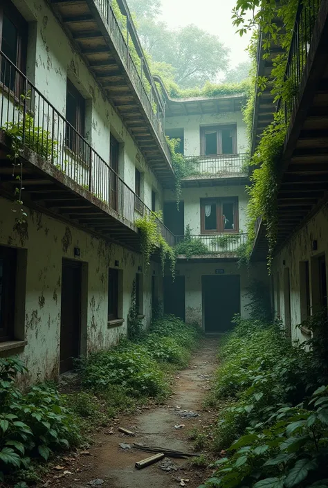 Abandoned hospital in Argentina vegetation abandoned hospital furniture 