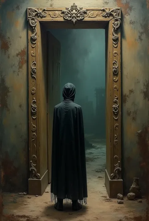 A painting with a missing face unveils a secret doorway."