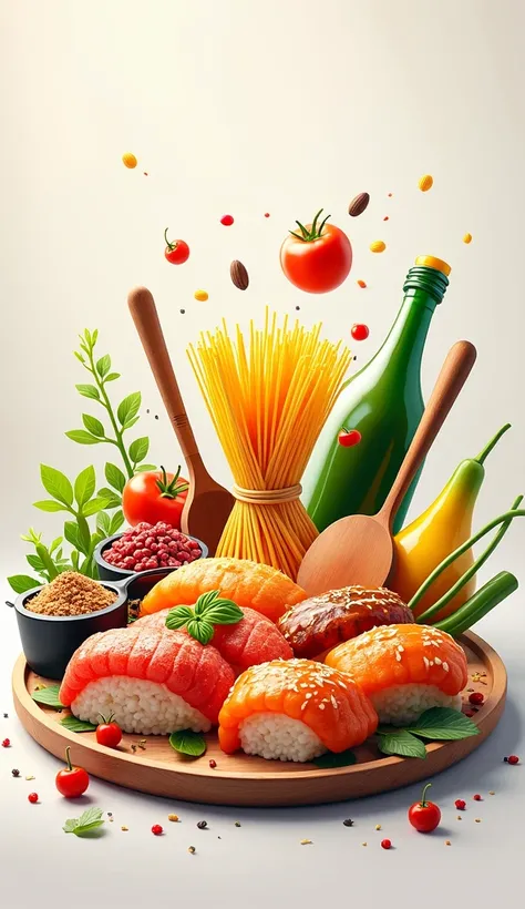  Image for the home screen of an app, About international food 