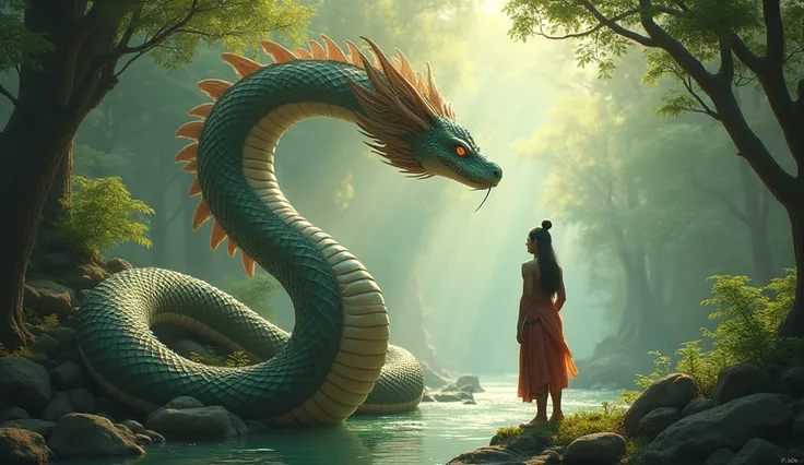 The snake dragon also taught Arjuna about the importance of maintaining harmony with nature and fellow living beings.