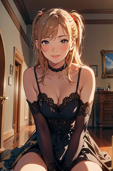 (masterpiece), (best quality), (ultra-detailed), (best illustration), (best shadow), (absurdres), detailed eyes, Female, steam, medium breasts, nsfw:1.3, half closed eyes:1.3, catch light, shy, looking at viewer, light smile, 