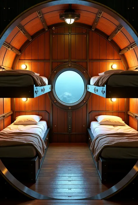 The crew bedroom of the 20,000 Leagues Under the Sea Nautilus