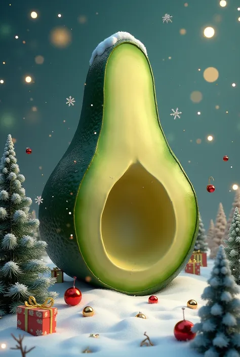 Bottomless Christmas avocado
