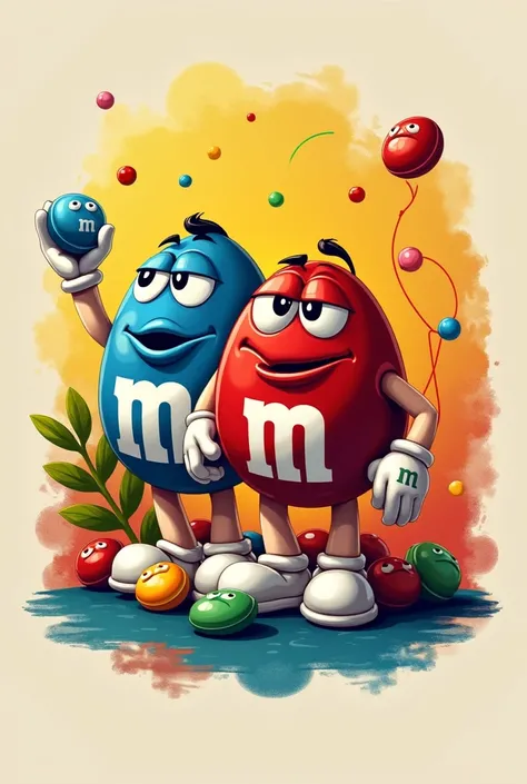 Redesign the m&m logo in a different way
