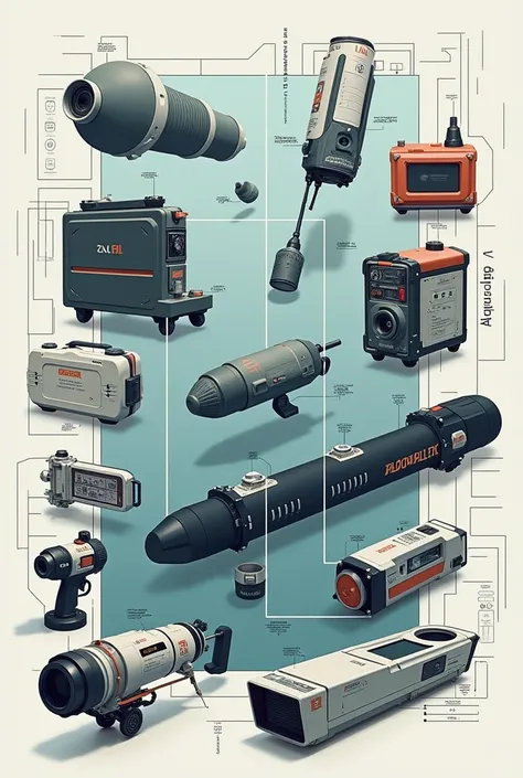 Collage of echolocation utilities 
