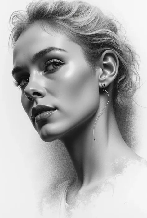  Graphite sketch ,   with thick , work of art. of a woman  , limelight. 
The gray sketch skin .  High resolution, tears,  depth of field ,   masterpiece,  High resolution,  Lines of movement,  The best quality ,  tall details,  text, esbizo beige .