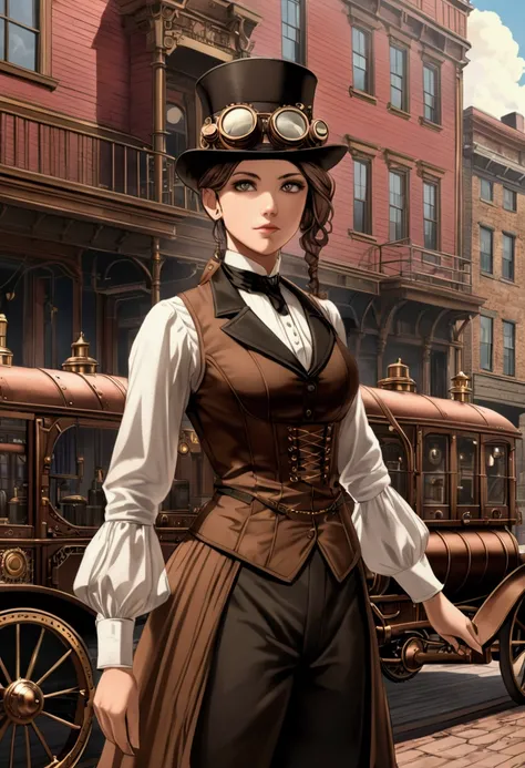 A steampunk setting set in the 1900s USA