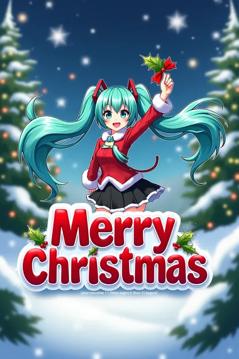 Hatsune Miku Christmas Logotype