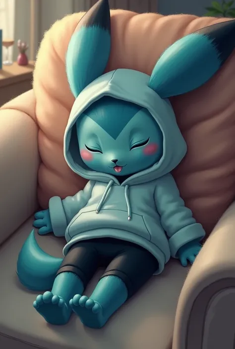 score_9, score_8_up, score_7_up, source_furry, (digital artwork, digital art, well shaded artwork, depth)1.2, 1girl, female, furry, anthro, vaporeon, smooth skin, glistening skin, living room setting, laying on couch, petite figure, baggy oversize hoodie, ...