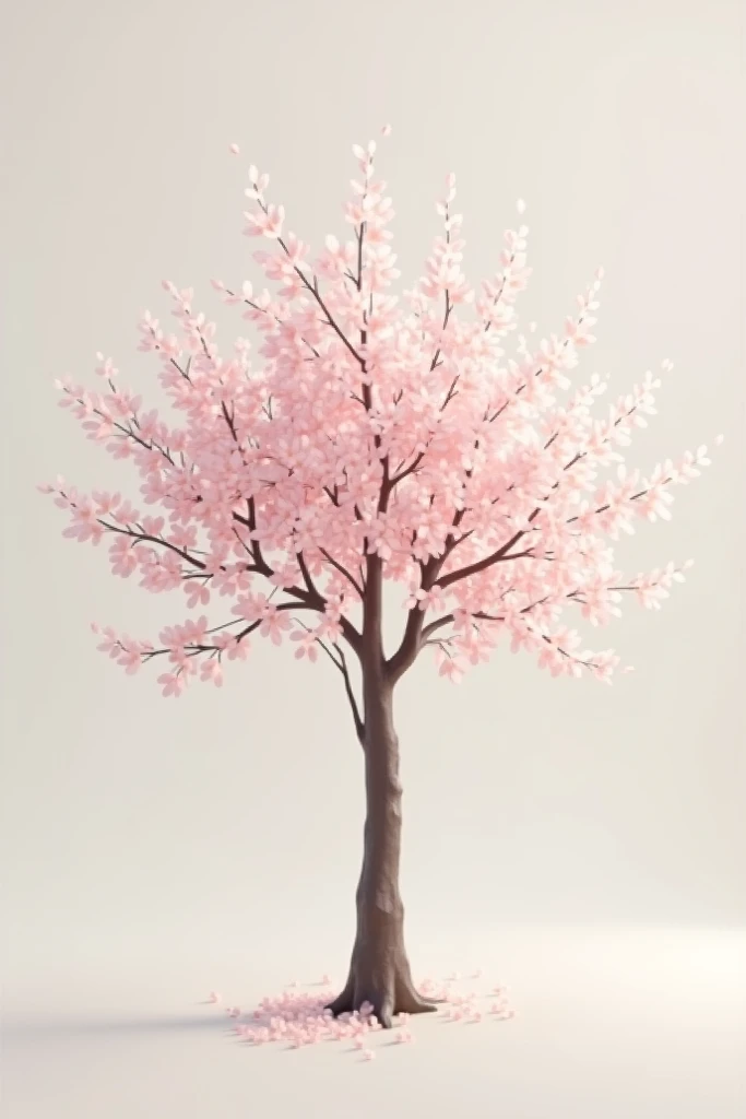 Picture of a beautiful but simple and minimalist cherry tree 