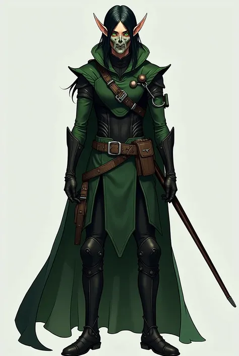 Appearance: Kael is an 18-year-old male elf with an imposing and stealthy presence.  Her features are sharp and elegant ,  characteristic of her race .  He has penetrating emerald green eyes ,  that shine with a fierce intensity , reflecting their determin...