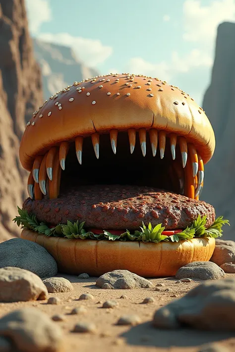 The rock eating burger 5 image