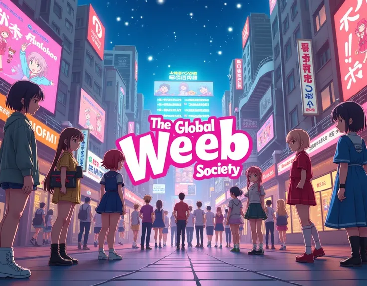 Create an image and include the text "The Global Weeb Society"
