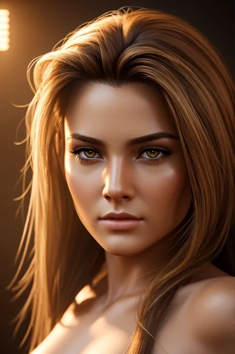 Ultra Detailed Beautiful Girl, with Fierce Lioness, Cinematic, Cinematic Light, Realistic, 3d Rendering, Highly Detailed Face, Highly Detailed, Realistic Appearance, Lifelike, Realistic Girl, Highly Detailed Hair and naked.