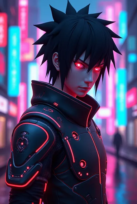 Uchiha Sasuke Cyber Neon ， fantastic color