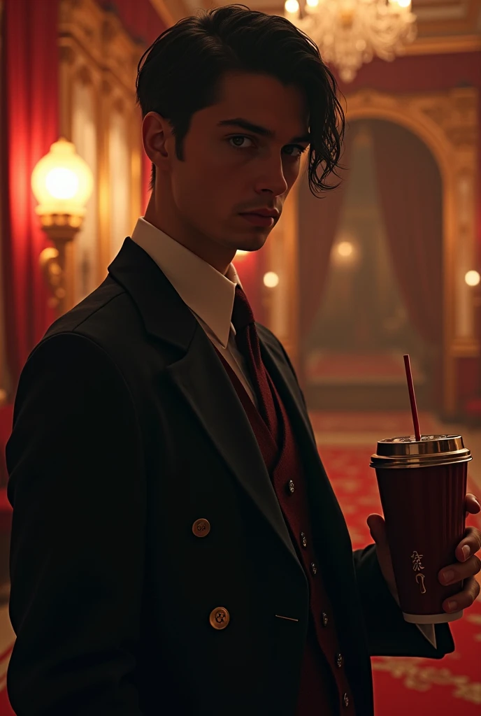 20 years old, a sharp, mafia-like, handsome madman with a huge, rich sippy, wow.