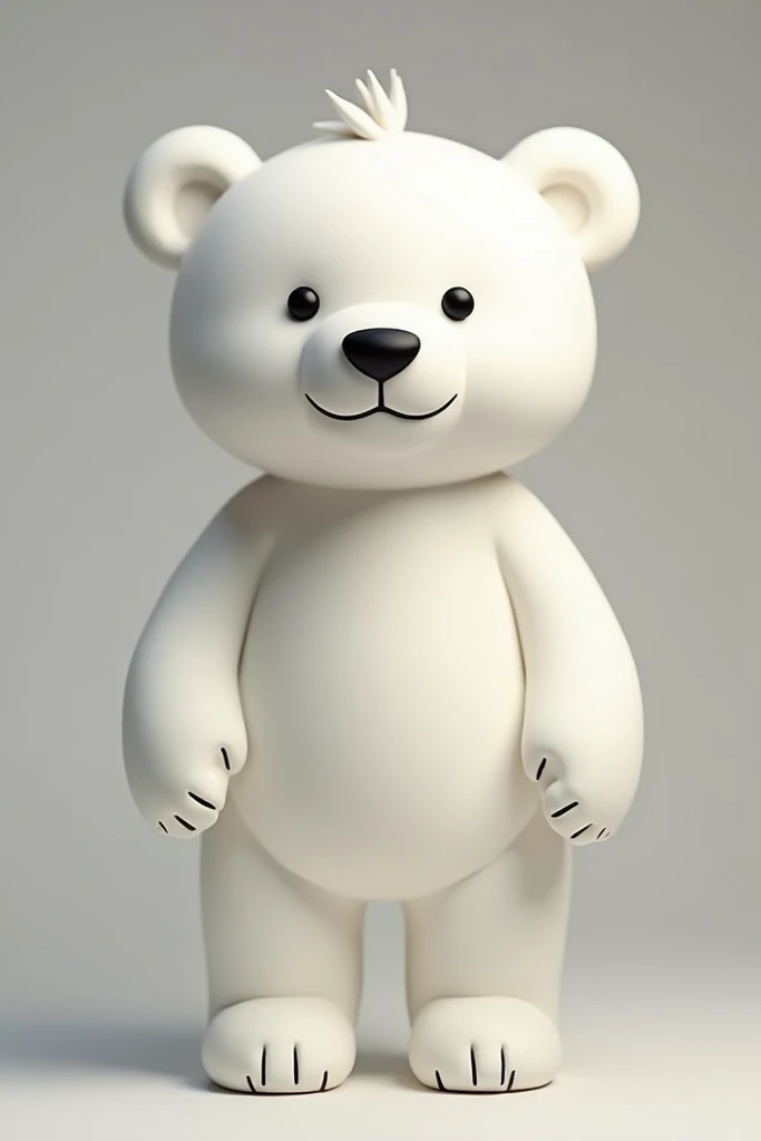 Handsome bear doll, white, straight hair, cool, 24, smiling sweetly