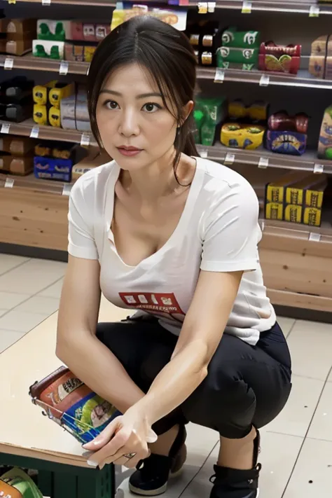 g-cup busty、(( best quality, 8k,  table top  :1.3)),  sharp concentration :1.2, 美しい mature woman , 50 year old married women ,  ...