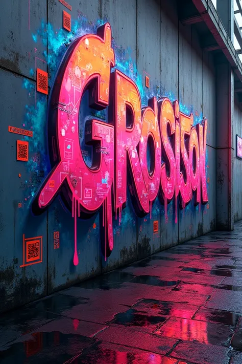 Futuristic graffiti