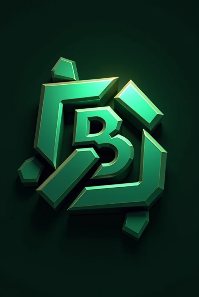 "Create a 3D logo for BanglaBlox. The logo should feature bold, modern typography with a vibrant, dynamic design. Incorporate elements inspired by Bangladeshi culture, such as traditional patterns or the color green, but maintain a futuristic and tech-insp...