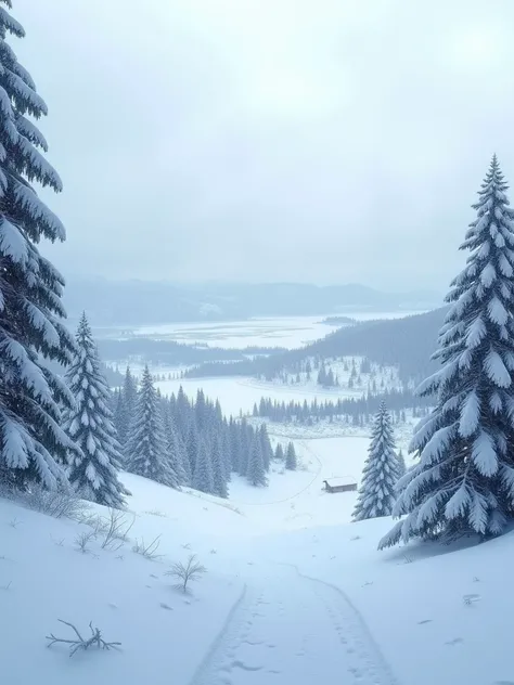 a beautiful winter landscape