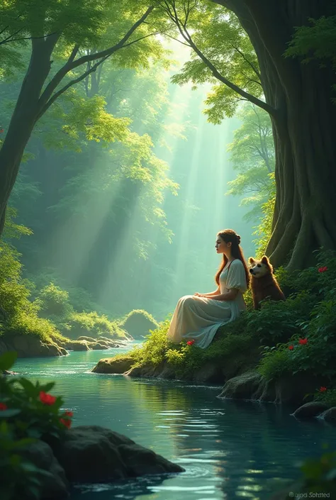 The kings wife and ren live out their lives in the forest. View create like realistic