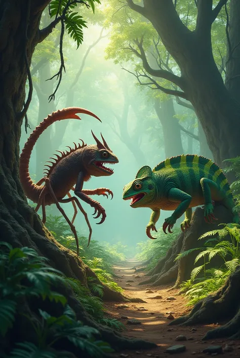 Scorpio vs  chameleon in Forrest hybrid 