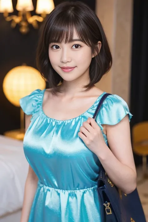 41
(               fluffy wave short bob cut        :1.23),                             1 girl, Alone,       , 8K images、Chest, bangs,          brown hair on the abdomen, Thin Nose、Moisturizing lips 、24 years old、 164 cm、 Big Eyes、Droopy eyes、 Teal Eyelids...