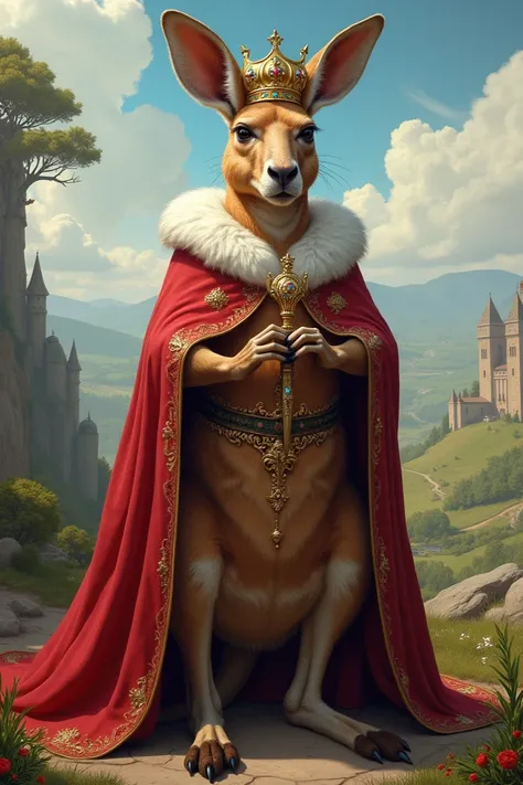 A kangaroo in kings clothing