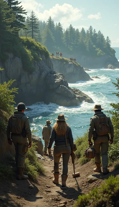 Explorers on Oak Island