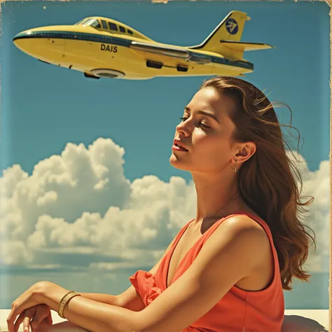 Panam airlines. Lana del rey. Commercial. Airlines with UFO spacecraft. PIN-UP MODEL. GIRL. PIN UP. Cover of a fashion magazine. 1960s. VINTAGE. RETROLana del rey. Swedish girl. Siren. model. Cover of a fashion magazine. 1960s. Japanese signs. VINTAGE. RET...