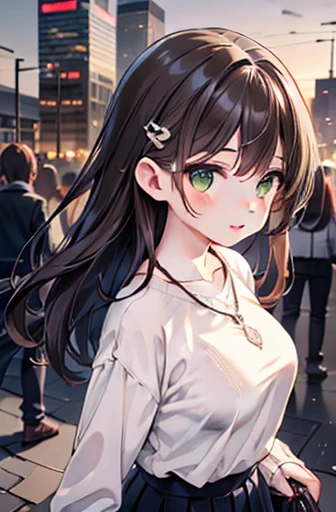 ((masterpiece,  best quality,  high definition , 超 high definition ,  Perfect Pixel ,  depth of field, 4K, ,  high definition ))),  1 girl, single, Alone,  beautiful anime girl ,  beautiful art style,  anime character , 24 years old, ((Long Hair, bangs,  d...