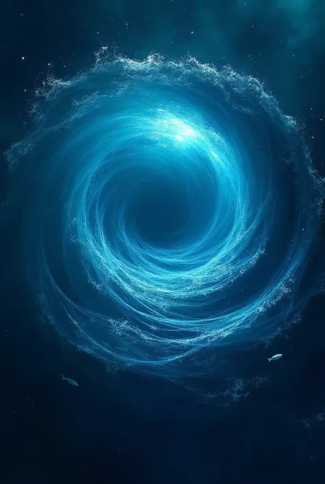 Deep Ocean water whirlpool