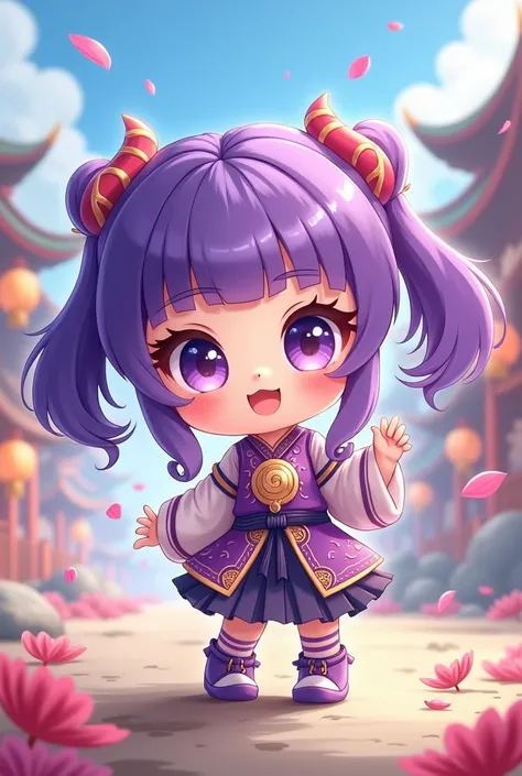 Keqing, anime chibi style