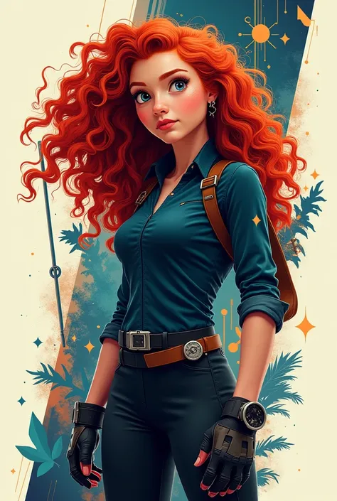 Make Princess Merida these days as a graphic design 