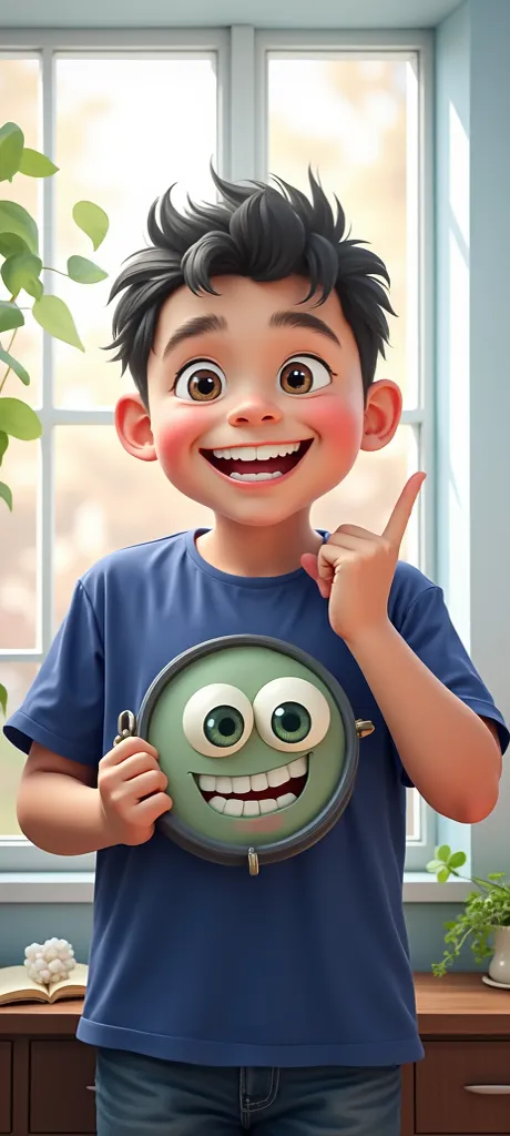 Make it a pixar character style boy