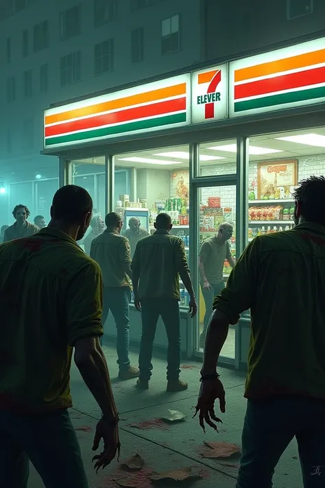 7-Eleven was attacked with Zombies.