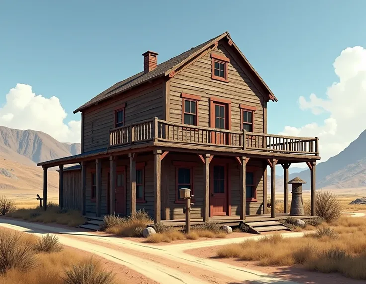 Antique Western Style House 