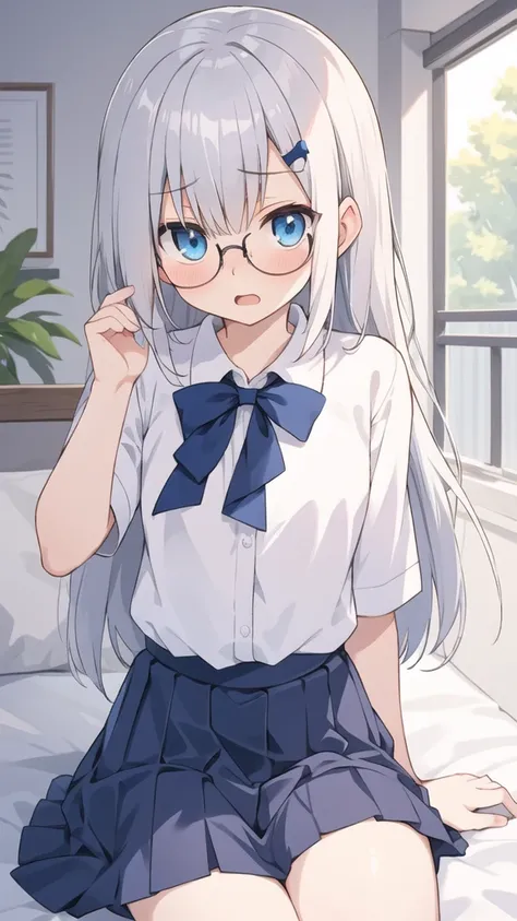 cute girl, anime, silver hair, straight hair, blue eyes, (young:1.3), (Small Bust :0.9), (cute:1.3), (middle bust:0.7), (cute girl:1.2), cowboy shot, cute, (shy:1.2), o-face, (slender:1.4), open mouth, shy, orgasm, bad room, love juice, o-face, Fair skin, ...