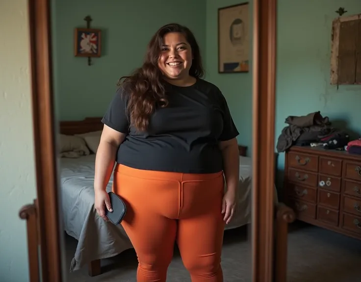 30-year-old Argentine very chubby bbw woman  ,your body has a very low production of estrogen,The total lack of interest in their physical image and health is very evident.She is 1,58 meters tall  with 35 pounds of extra weight, bloated body, piel trigueña...