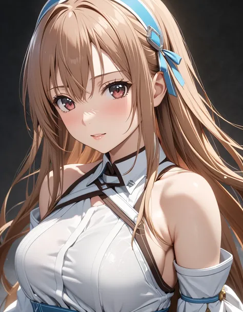 NSFW:1.5, ( Asuna Yuki_ Sword Art Online), masterpiece, highest quality, UHD, retina, masterpiece, accurate anatomy, textured skin, super detailed, high quality, best quality,  highres icon, 8k