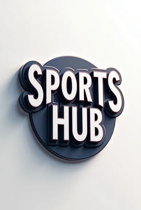 sports hub logo with 3d looks