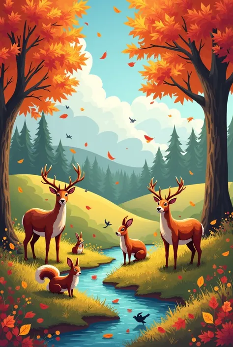 Animals in autumn