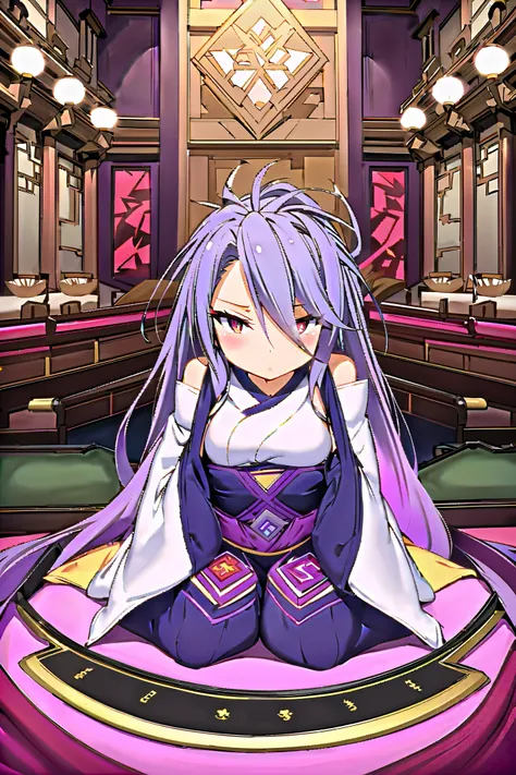 NSFW,masterpiece, best quality, high definition , Very detailed,Shiro(No Game No Life), Kunoichi,Ninja,Luxurious mansion,Japanese-style room