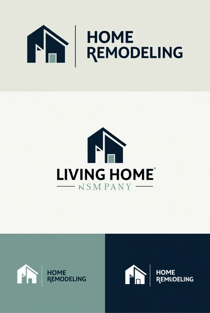 Home remodeling company logo